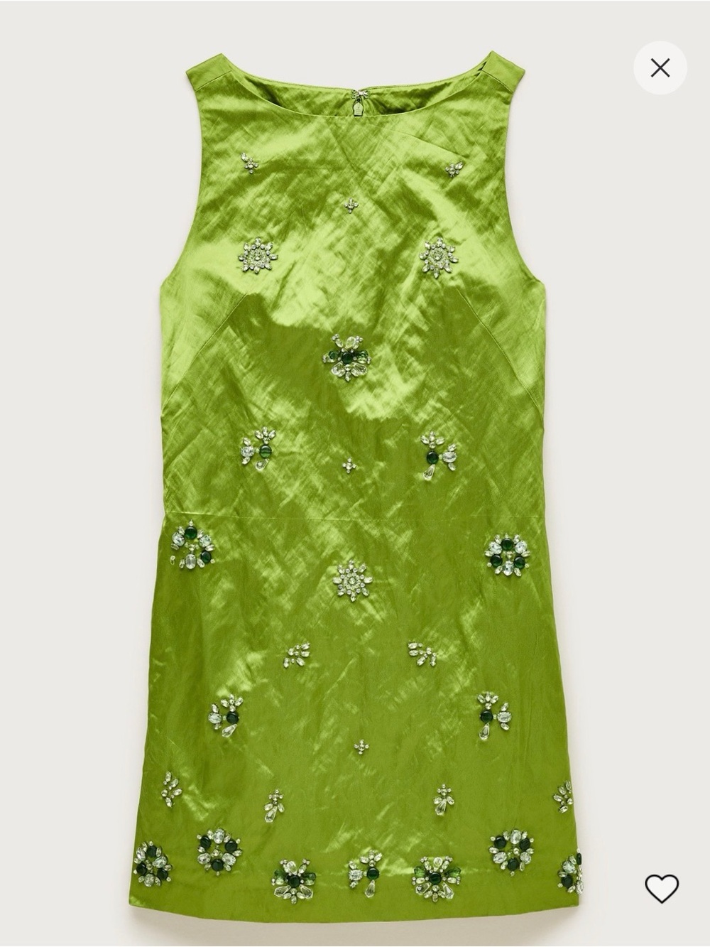 NWT J Crew collection embellished satin shift dress